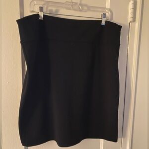 NWT Eileen Fisher Black Tencel Ponte Mini Skirt XL